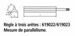 Accessoires pour cales - Règle à 3 arêtes - (Série 619) – Image 2