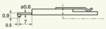 Stylet L=22 mm L1=0,9 mm – pointe 5 µm 90° (0102511)