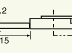 Stylet L=22 mm L1=1,7 mm – pointe 5 µm 90° (0102512)