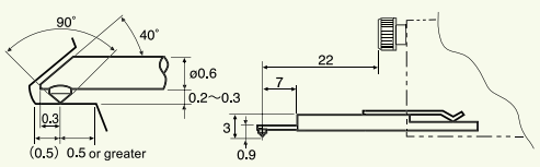 Stylet (profil de rugosité) (0102518)