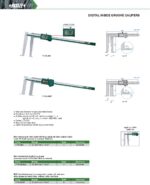Pied à coulisse numérique IP67 pour rainure intérieure à touche plate  INSIZE – Image 2