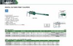 Pied à coulisse numérique pour mesurer les rainures extérieur à pointe ronde INSIZE – Image 2