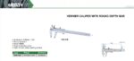 Pied à coulisse à vernier à jauge de profondeur ronde 0-150mm INSIZE – Image 2