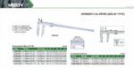 Pied à coulisse à vernier d'atelier robuste à double becs long pour mesure intérieur INSIZE – Image 2