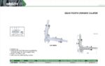 Pied à coulisse à vernier pour mesure d'engrenage INSIZE – Image 2