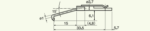 Stylet L=22 mm L1=5 mm – pointe 2 µm 60° (DM43813)