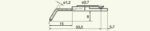 Stylet L=22 mm L1=8 mm – pointe 2 µm 60° W=60° (DM43814)