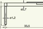 Stylet L=22 mm L1=15 mm – pointe 2 µm 60° (DM43815)