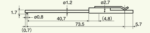 Stylet L=62 mm L1=1,7 mm – pointe 2 µm 60° (DM43821)