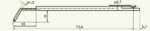 Stylet L=62 mm L1=8 mm – pointe 2 µm 60° W=60° (DM43824)