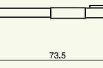 Stylet L=62 mm L1=35 mm – pointe 2 µm 60° W=60° (DM43827)