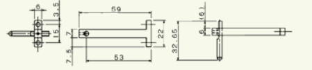 E-WJ-S563A Embout type pointe pour SURFCOM TOUCH 45 (E-WJ-S563A) – Image 1