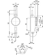 Indicateurs à levier analogiques robuste Série INTERAPID 313 - 1.6mm, 0.01mm TESA – Image 3